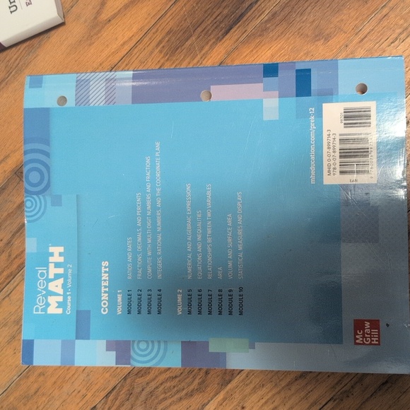 Reveal Math Course 1 Volume 2 - 6th Grade Math Book - Picture 2 of 6